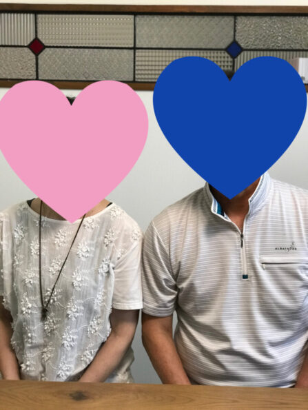 磐田市の50代女性K様と60代男性S様が撮影された仲睦まじいご成婚写真