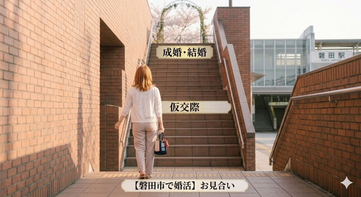 磐田市の30代女性の婚活ステップイメージ　浜松湖西婚活サービス結い