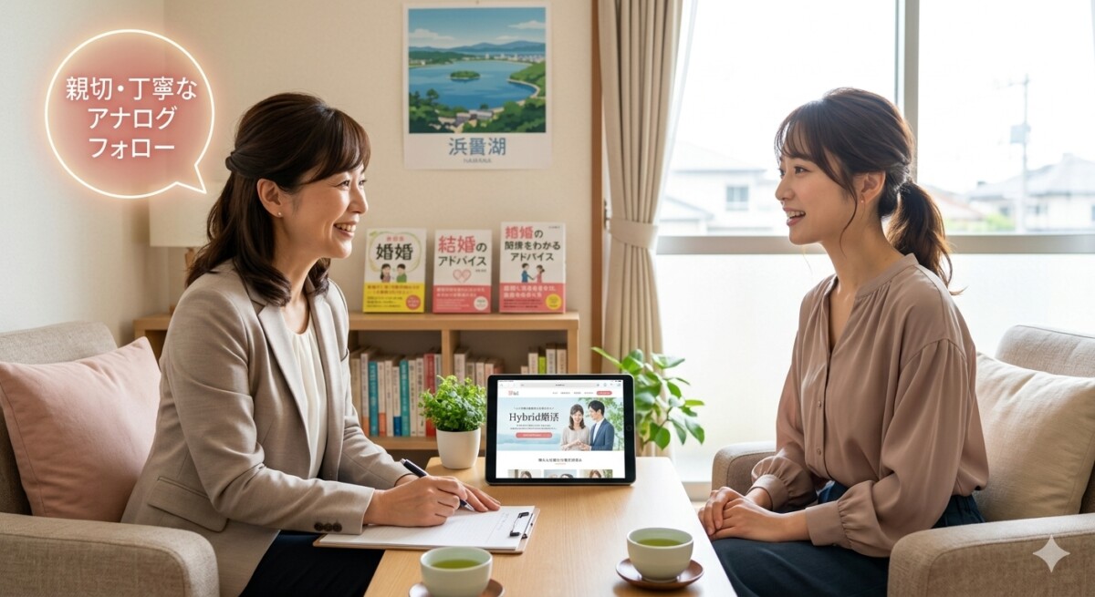 浜松・湖西の30代女性の婚活カウンセリング、結婚相談、婚活相談のイメージ　浜松湖西婚活サービス結い