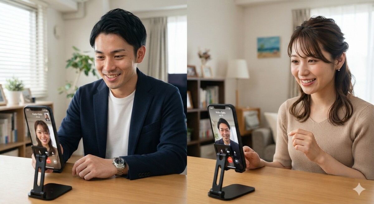 浜松、湖西、30代男女のオンライン婚活（お見合い）のイメージ　浜松湖西婚活サービス結い