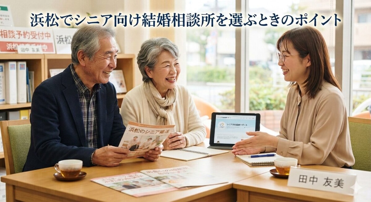 浜松の50代、60代、シニアの婚活、結婚相談所選びの様子　浜松湖西婚活サービス結い