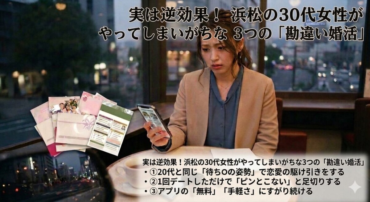 婚活に悩む浜松の30代女性　浜松湖西婚活サービス結い