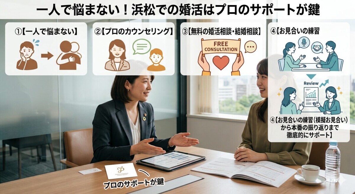 浜松のアラサー、30代後半、40代の婚活は結婚相談所・浜松湖西婚活サービス結いのプロのサポートが鍵