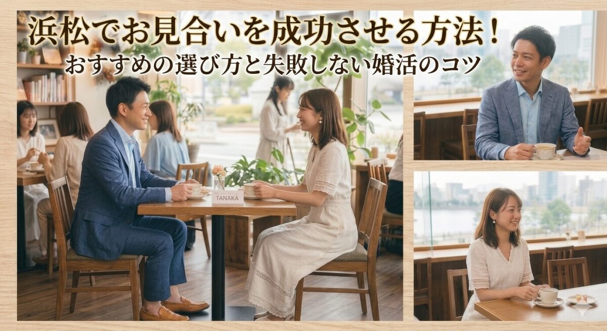 浜松でお見合いをする30代の独身男女　浜松湖西婚活サービス結い