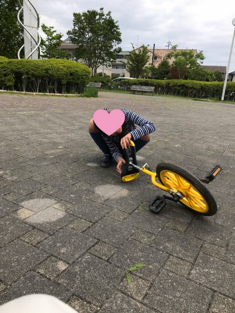 初めての自転車 8歳