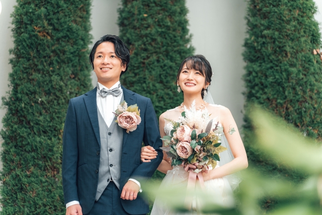 浜松・湖西の結婚相談所「結い」で成婚された20代男性（公務員）の結婚式イメージフォト
